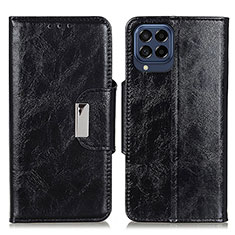 Coque Portefeuille Livre Cuir Etui Clapet N04P pour Samsung Galaxy M53 5G Noir