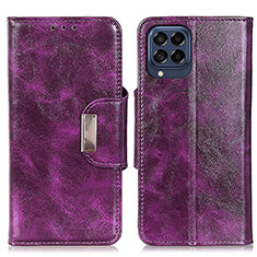 Coque Portefeuille Livre Cuir Etui Clapet N04P pour Samsung Galaxy M53 5G Violet