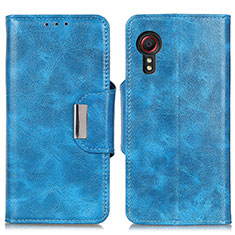 Coque Portefeuille Livre Cuir Etui Clapet N04P pour Samsung Galaxy XCover 5 SM-G525F Bleu Ciel