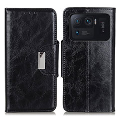 Coque Portefeuille Livre Cuir Etui Clapet N04P pour Xiaomi Mi 11 Ultra 5G Noir
