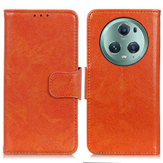 Coque Portefeuille Livre Cuir Etui Clapet N05P pour Huawei Honor Magic5 Pro 5G Orange