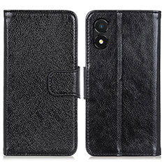 Coque Portefeuille Livre Cuir Etui Clapet N05P pour Huawei Honor X5 Noir
