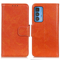 Coque Portefeuille Livre Cuir Etui Clapet N05P pour Motorola Moto Edge S Pro 5G Orange