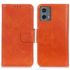 Coque Portefeuille Livre Cuir Etui Clapet N05P pour Motorola Moto G 5G (2023) Orange