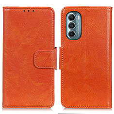 Coque Portefeuille Livre Cuir Etui Clapet N05P pour Motorola Moto G Stylus (2022) 4G Orange