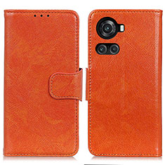 Coque Portefeuille Livre Cuir Etui Clapet N05P pour OnePlus 10R 5G Orange