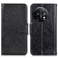 Coque Portefeuille Livre Cuir Etui Clapet N05P pour OnePlus 11 5G Noir