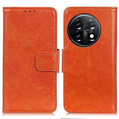 Coque Portefeuille Livre Cuir Etui Clapet N05P pour OnePlus 11 5G Orange