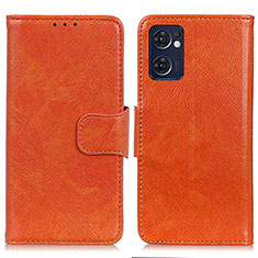 Coque Portefeuille Livre Cuir Etui Clapet N05P pour OnePlus Nord CE 2 5G Orange