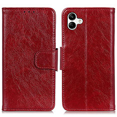 Coque Portefeuille Livre Cuir Etui Clapet N05P pour Samsung Galaxy A04E Rouge