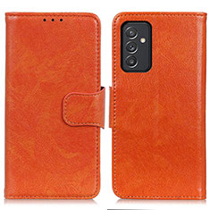 Coque Portefeuille Livre Cuir Etui Clapet N05P pour Samsung Galaxy A15 5G Orange
