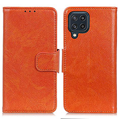 Coque Portefeuille Livre Cuir Etui Clapet N05P pour Samsung Galaxy M32 4G Orange