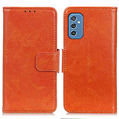Coque Portefeuille Livre Cuir Etui Clapet N05P pour Samsung Galaxy M52 5G Orange