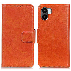 Coque Portefeuille Livre Cuir Etui Clapet N05P pour Xiaomi Redmi A1 Orange