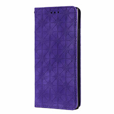 Coque Portefeuille Livre Cuir Etui Clapet N06 pour Samsung Galaxy Note 20 Ultra 5G Violet