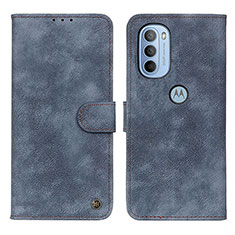 Coque Portefeuille Livre Cuir Etui Clapet N06P pour Motorola Moto G41 Bleu
