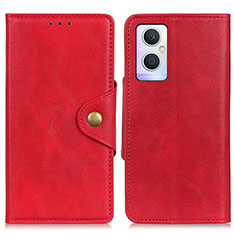 Coque Portefeuille Livre Cuir Etui Clapet N06P pour OnePlus Nord N20 5G Rouge