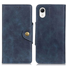 Coque Portefeuille Livre Cuir Etui Clapet N06P pour Samsung Galaxy A23e 5G Bleu