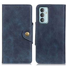 Coque Portefeuille Livre Cuir Etui Clapet N06P pour Samsung Galaxy F23 5G Bleu