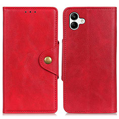 Coque Portefeuille Livre Cuir Etui Clapet N06P pour Samsung Galaxy M04 Rouge