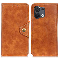 Coque Portefeuille Livre Cuir Etui Clapet N06P pour Xiaomi Redmi Note 13 5G Marron