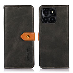 Coque Portefeuille Livre Cuir Etui Clapet N07P pour Huawei Honor X6a Noir