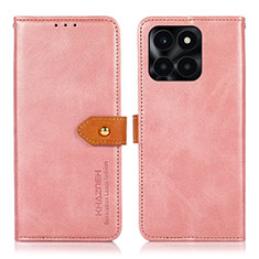 Coque Portefeuille Livre Cuir Etui Clapet N07P pour Huawei Honor X6a Rose