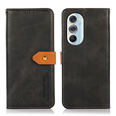 Coque Portefeuille Livre Cuir Etui Clapet N07P pour Motorola Moto Edge Plus (2022) 5G Noir