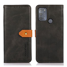 Coque Portefeuille Livre Cuir Etui Clapet N07P pour Motorola Moto G50 Noir