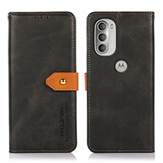 Coque Portefeuille Livre Cuir Etui Clapet N07P pour Motorola Moto G51 5G Noir