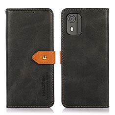 Coque Portefeuille Livre Cuir Etui Clapet N07P pour Nokia C02 Noir