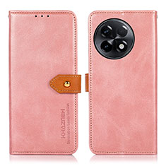 Coque Portefeuille Livre Cuir Etui Clapet N07P pour OnePlus Ace 2 5G Rose