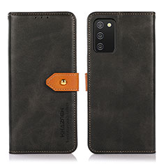 Coque Portefeuille Livre Cuir Etui Clapet N07P pour Samsung Galaxy A02s Noir