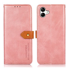 Coque Portefeuille Livre Cuir Etui Clapet N07P pour Samsung Galaxy A04E Rose