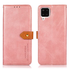 Coque Portefeuille Livre Cuir Etui Clapet N07P pour Samsung Galaxy A12 5G Rose