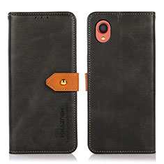 Coque Portefeuille Livre Cuir Etui Clapet N07P pour Samsung Galaxy A22 5G SC-56B Noir