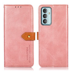 Coque Portefeuille Livre Cuir Etui Clapet N07P pour Samsung Galaxy M13 4G Rose