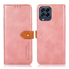 Coque Portefeuille Livre Cuir Etui Clapet N07P pour Samsung Galaxy M53 5G Rose