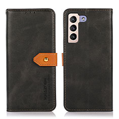 Coque Portefeuille Livre Cuir Etui Clapet N07P pour Samsung Galaxy S21 5G Noir