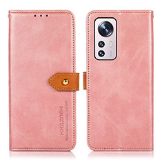 Coque Portefeuille Livre Cuir Etui Clapet N07P pour Xiaomi Mi 12 Pro 5G Rose