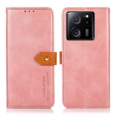 Coque Portefeuille Livre Cuir Etui Clapet N07P pour Xiaomi Mi 13T Pro 5G Rose