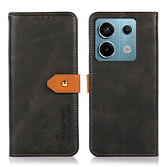 Coque Portefeuille Livre Cuir Etui Clapet N07P pour Xiaomi Redmi Note 13 Pro 5G Noir