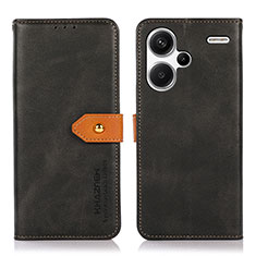 Coque Portefeuille Livre Cuir Etui Clapet N07P pour Xiaomi Redmi Note 13 Pro+ Plus 5G Noir