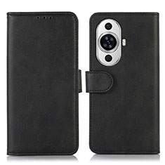 Coque Portefeuille Livre Cuir Etui Clapet N08P pour Huawei Nova 11 Pro Noir