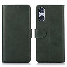 Coque Portefeuille Livre Cuir Etui Clapet N08P pour Sony Xperia 5 V Vert