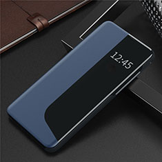 Coque Portefeuille Livre Cuir Etui Clapet N09 pour Huawei P40 Pro Bleu