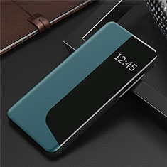 Coque Portefeuille Livre Cuir Etui Clapet N09 pour Huawei P40 Pro Cyan