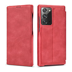 Coque Portefeuille Livre Cuir Etui Clapet N09 pour Samsung Galaxy Note 20 5G Rouge