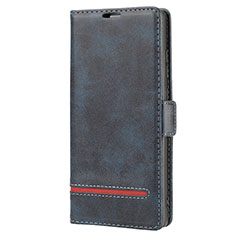 Coque Portefeuille Livre Cuir Etui Clapet N11 pour Samsung Galaxy Note 20 5G Bleu