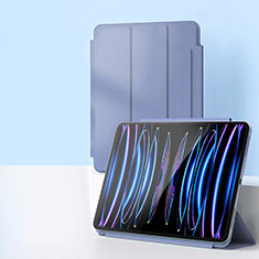 Coque Portefeuille Livre Cuir Etui Clapet P02 pour Apple iPad Pro 11 (2020) Gris Lavende